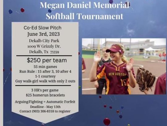 3rd Annual Megan Daniel Memorial Tournament