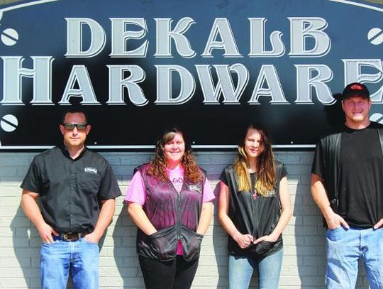 A change of pace and a smiling face for DeKalb Hardware owner Hagen Knox