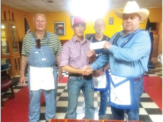 Avery Masonic Lodge awards Rutan with scholarship