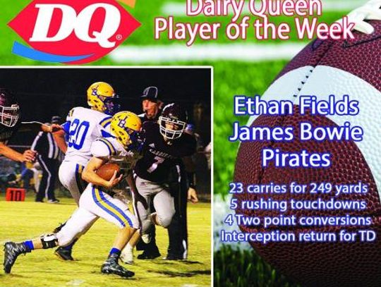 Dairy Queen Player of the Week-Ethan Fields