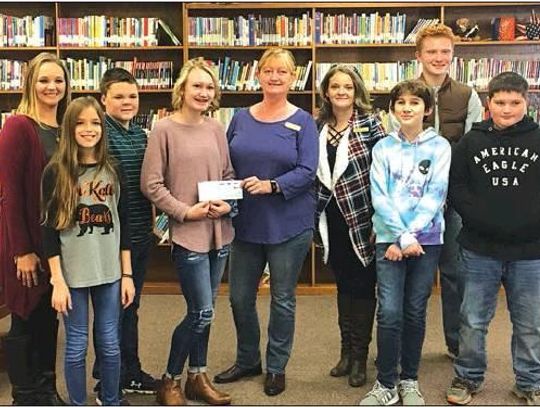 DeKalb Middle School students make donation