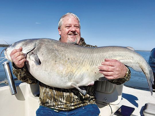 Dream Catcher--Angler puts personal best blue cat on wish list, and fishing guide delivers with 74.5 pounder