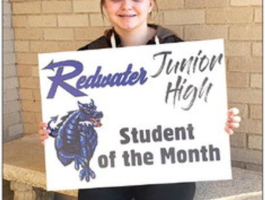 Fisk named Redwater JH Student of the Month