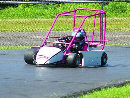 High speed action at 201 G0-Kart Speedway
