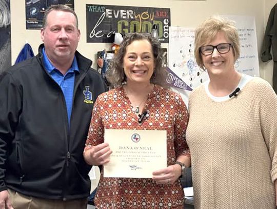 James Bowie’s O’ Neal earns Teacher of the Year honors