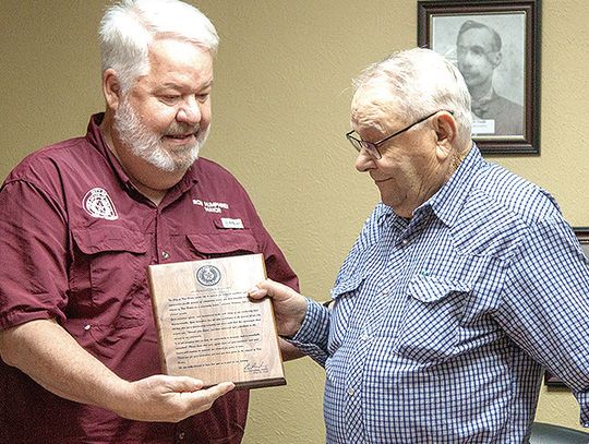 Laney honored by city council for decades of service to New Boston