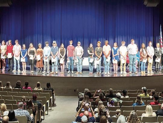 New Boston High School inducts students to the National Honor Society