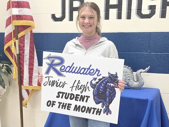 Redwater JH April Student of the Month