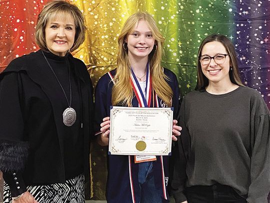 Redwater student showcases talent at Art Month Exhibition