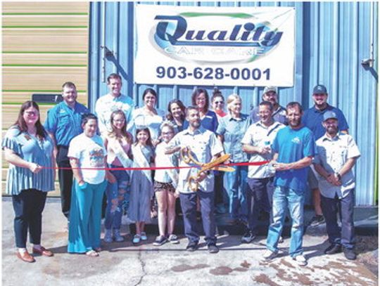 Ribbon cutting at Quality Car Care