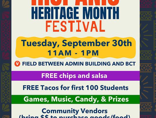 Texarkana College Celebrates Hispanic Heritage Month with Festival on September 30, 2025 from 11AM-1PM