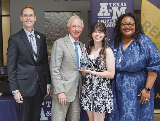 Texas A&M University-Texarkana awards 2025 Scott Bruner Award for Visionary Student Leadership