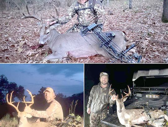 TRIPLE DIPPER--Archer bags three bucks in three different counties, permission hunts pay off