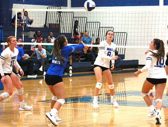 Tuesday night volleyball action