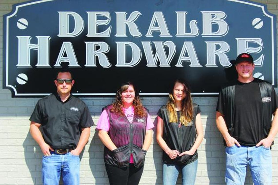 A change of pace and a smiling face for DeKalb Hardware owner Hagen Knox