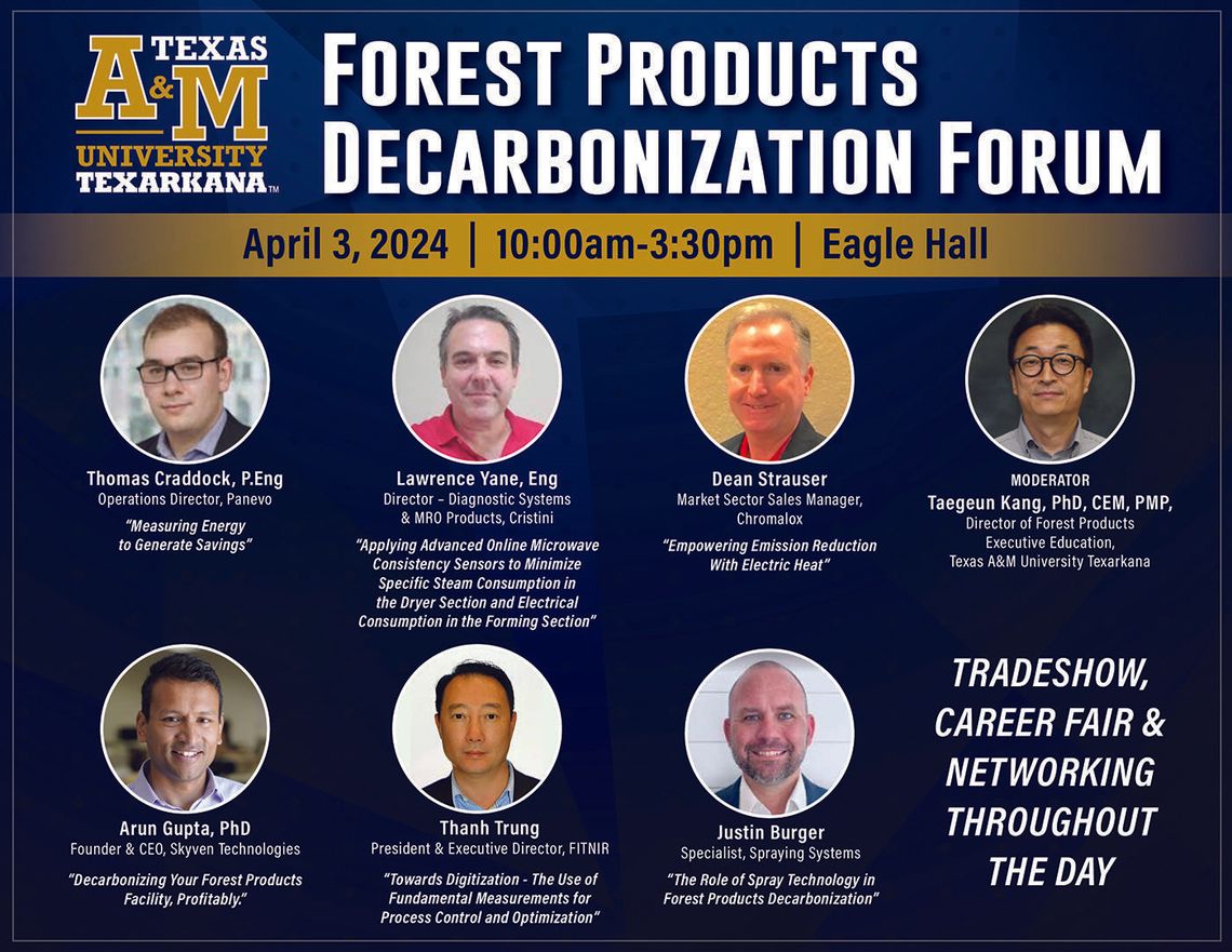 A&M-Texarkana to offer Forest Products Decarbonization Forum