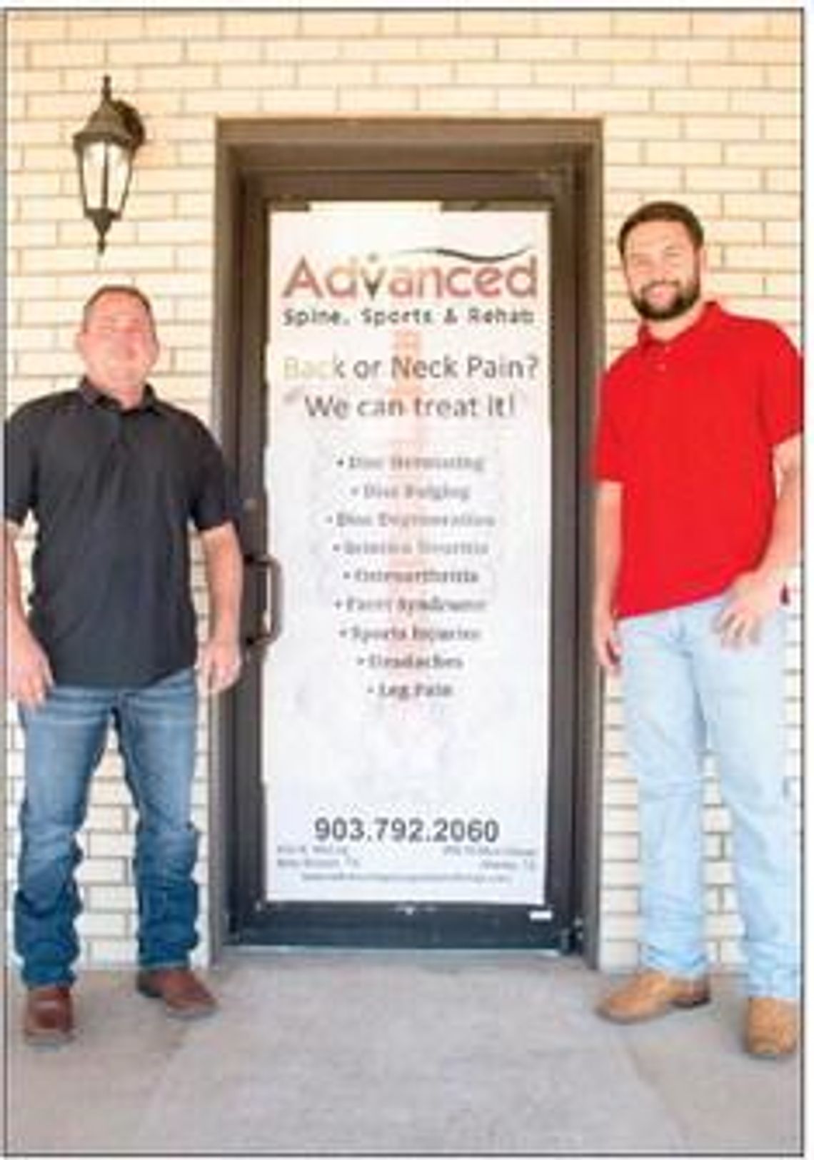 Advanced Spine, Sports and Rehab brings therapy with a local touch to area