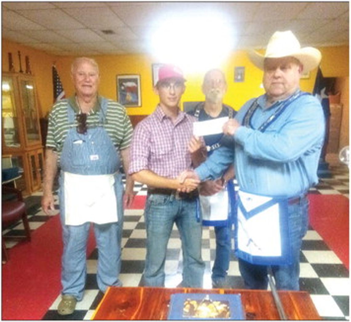 Avery Masonic Lodge awards Rutan with scholarship