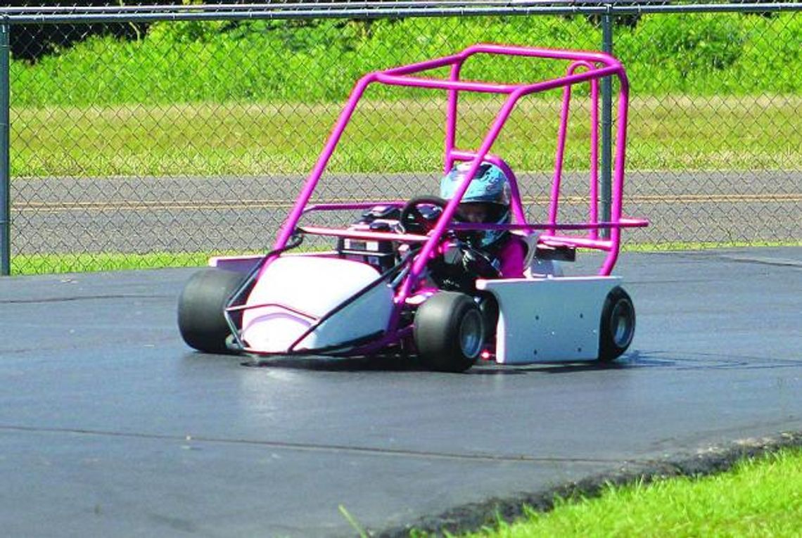 High speed action at 201 G0-Kart Speedway