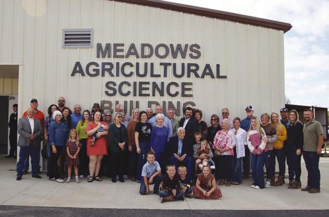Meadows Agriculture Building dedicated at Simms ISD