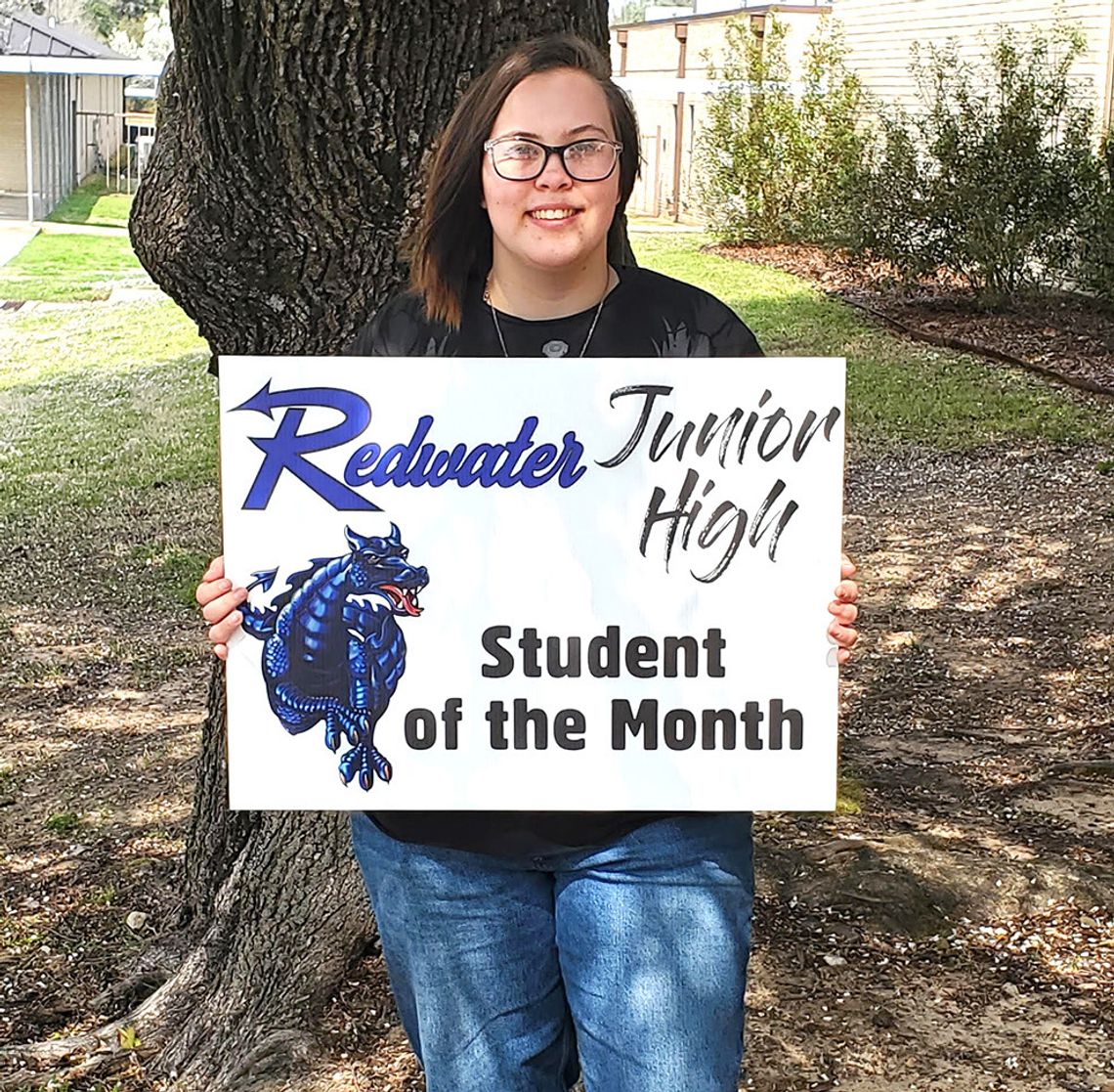 Redwater JH Student of the Month