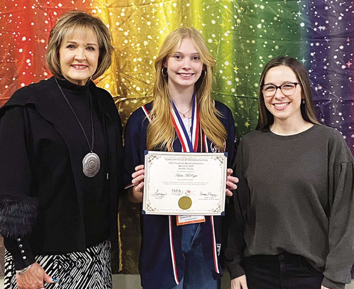 Redwater student showcases talent at Art Month Exhibition