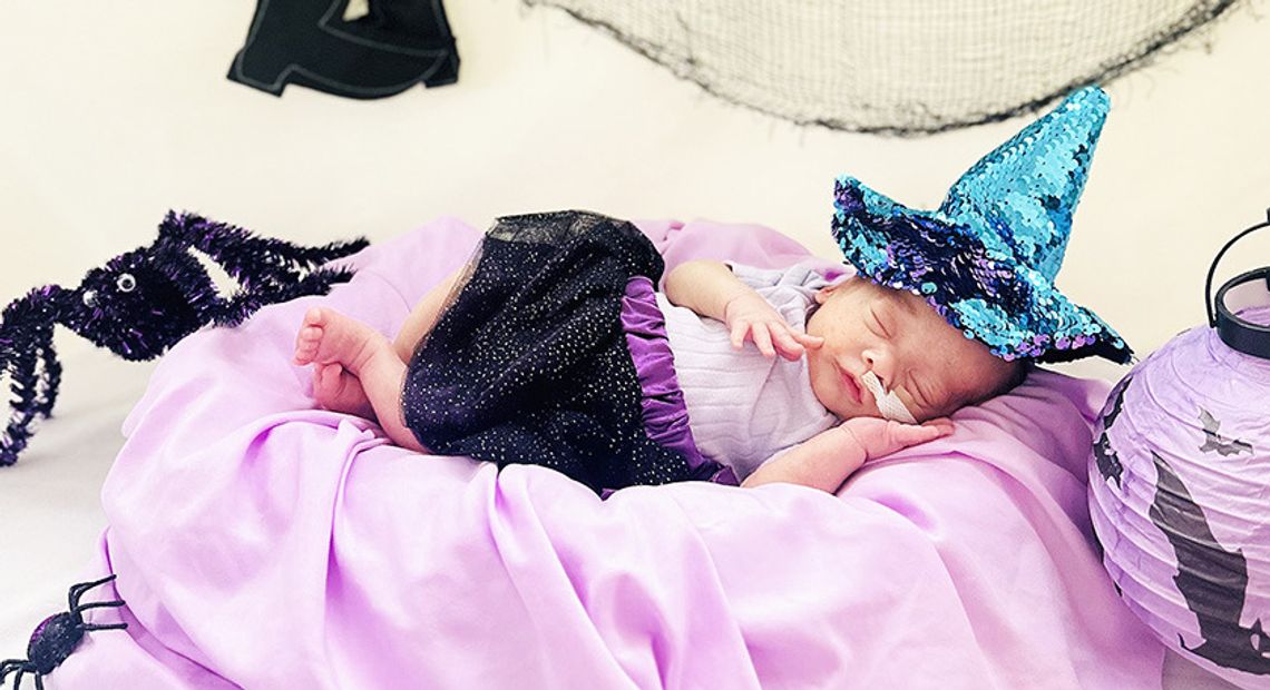 St Michael NICU babies celebrate Halloween