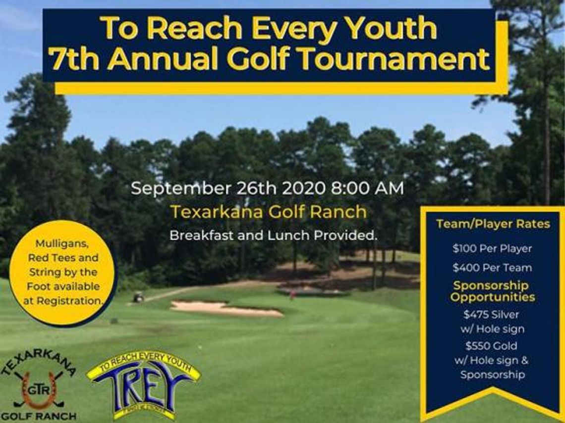 To Reach Every Youth benefit golf tournament slated for September 26