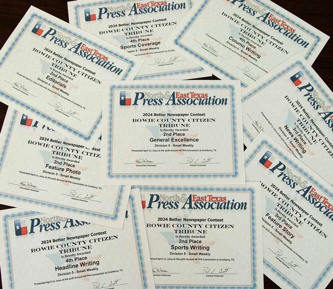 Tribune earns awards at 2024 press association conference