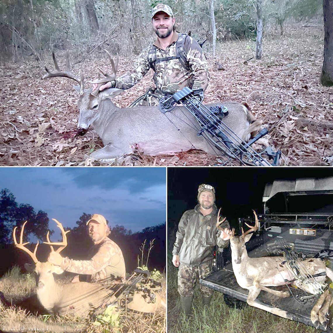 TRIPLE DIPPER--Archer bags three bucks in three different counties, permission hunts pay off