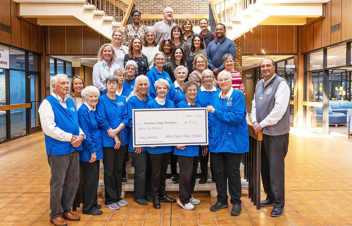 Wadley Regional Medical Center Auxiliary Donates $75,000 to Texarkana College Foundation for Nursing and Health Science Scholarships Wadley Regional Medical Center Auxiliary Donates $75,000 to Texarkana College Foundation for Nursing and Health Science Scholarships